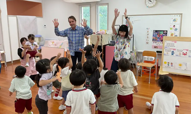 山陽学園こども園の英語教室